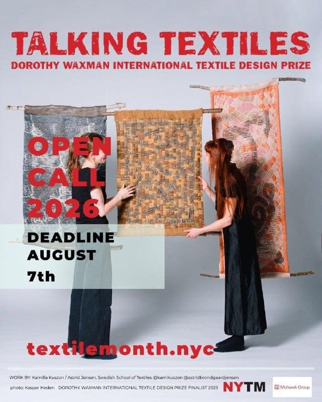 Cover for Dorothy Waxman Textile Design Prize