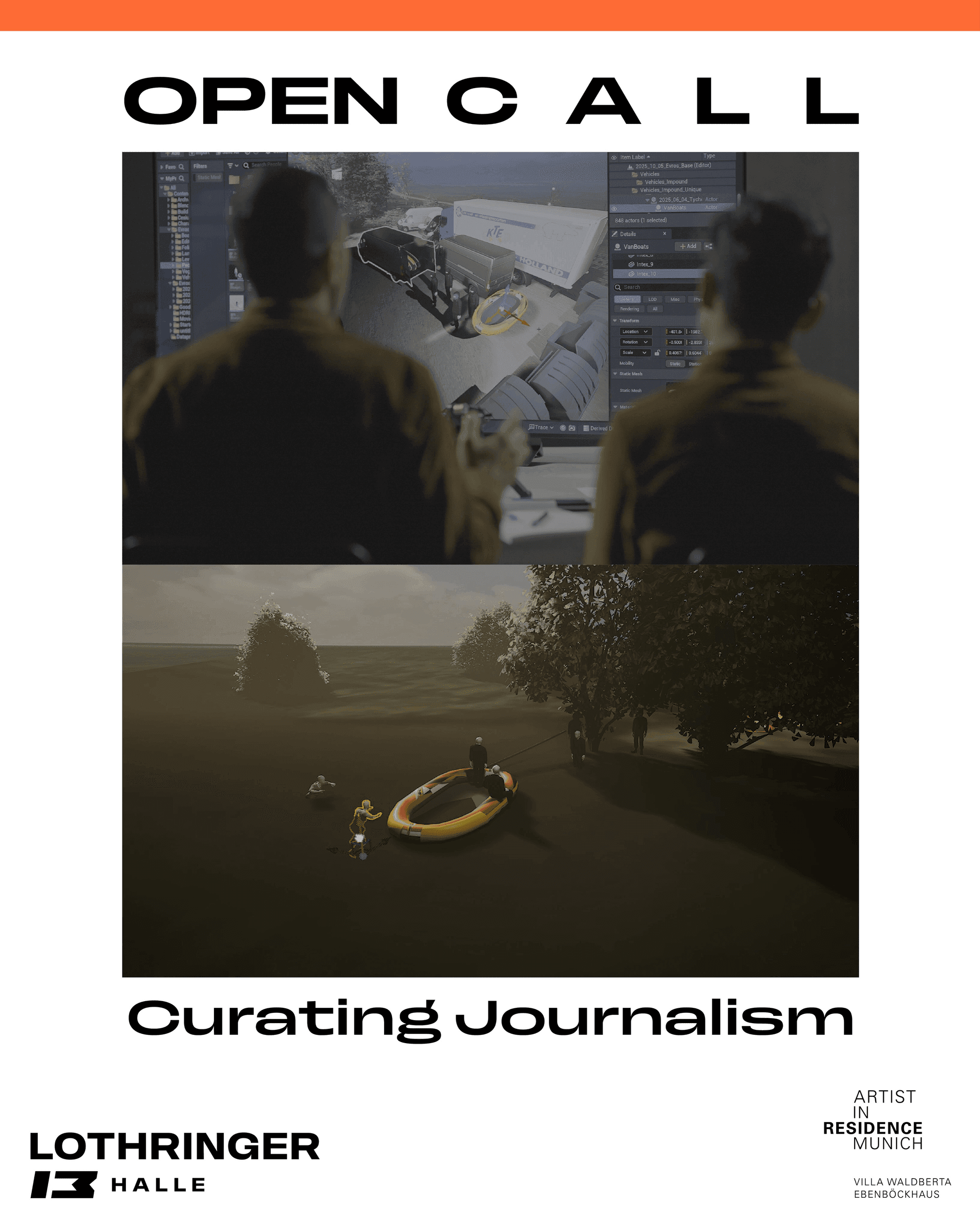 Lothringer 13 Halle — рэзідэнцыя Curating Journalism у Мюнхене