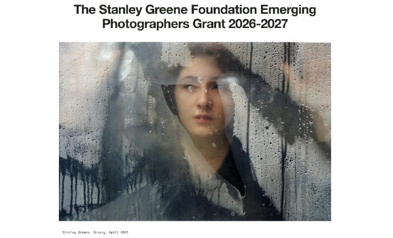 Cover for Stanley Greene Foundation Emerging Photographers Grant